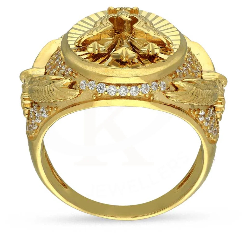 Gold Mens Eagle Shaped Ring 18Kt - Fkjrn18K3474 Rings