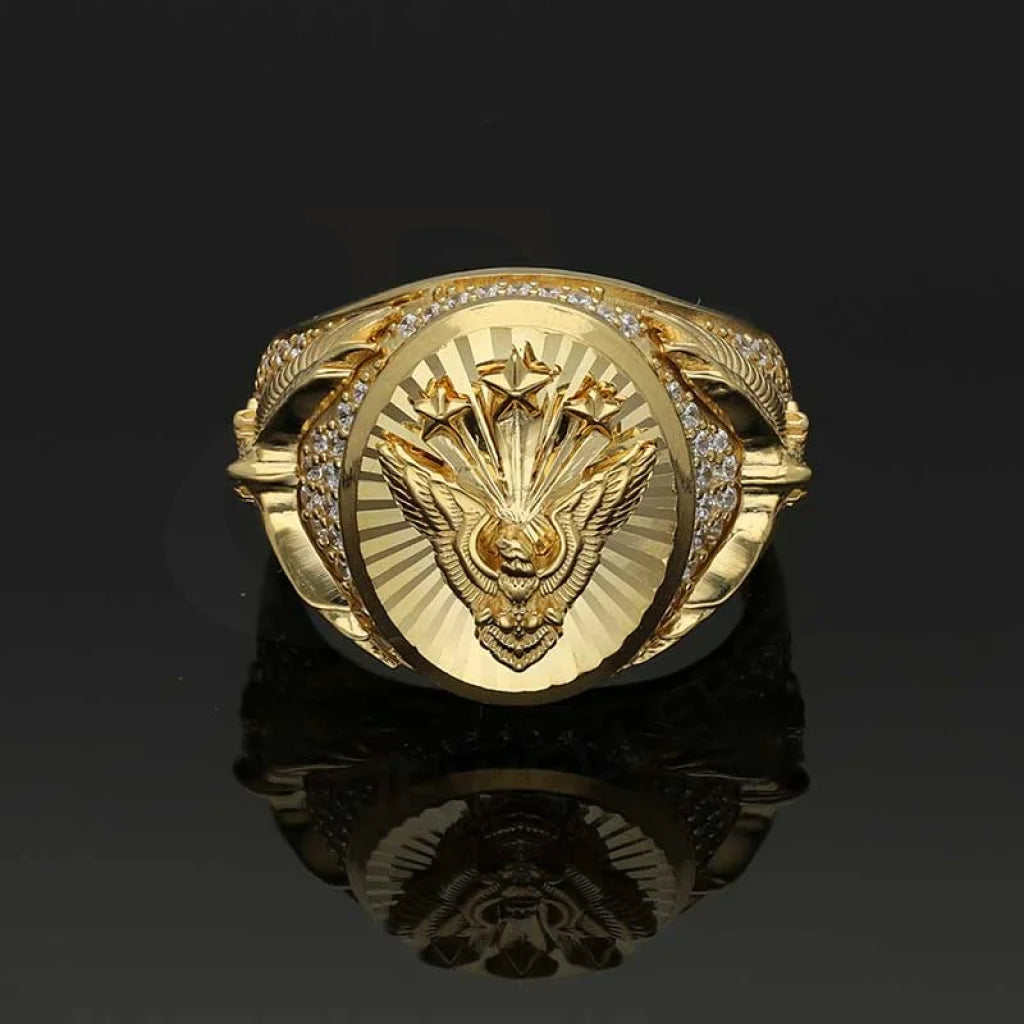 Gold Mens Eagle Shaped Ring 18Kt - Fkjrn18K3474 Rings