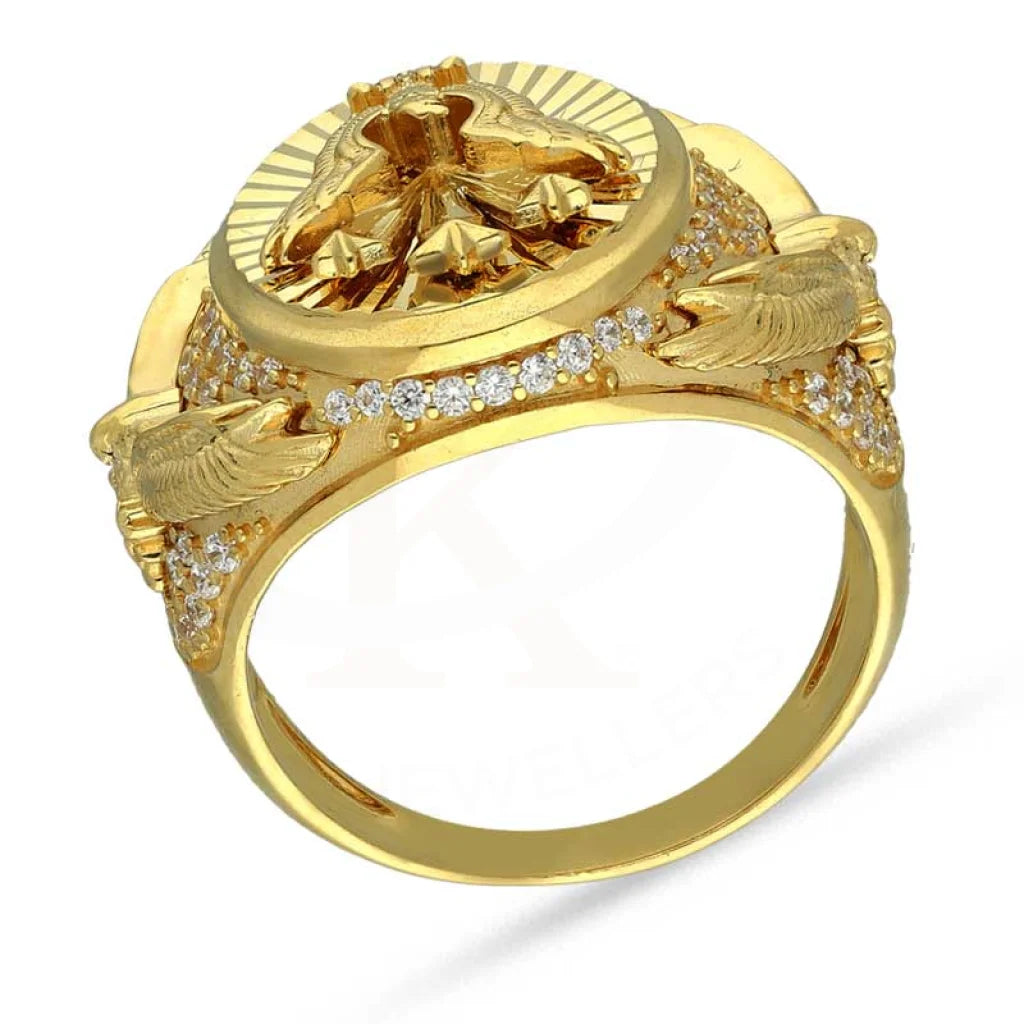 Gold Mens Eagle Shaped Ring 18Kt - Fkjrn18K3474 Rings