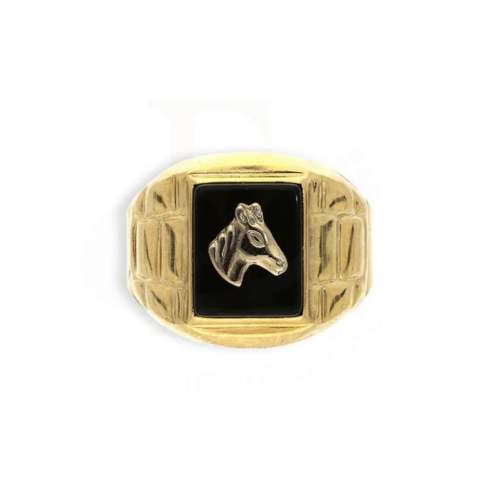 Gold Mens Horse Ring In 18Kt - Fkjrn18K2683 Rings