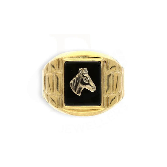 Gold Mens Horse Ring In 18Kt - Fkjrn18K2683 Rings