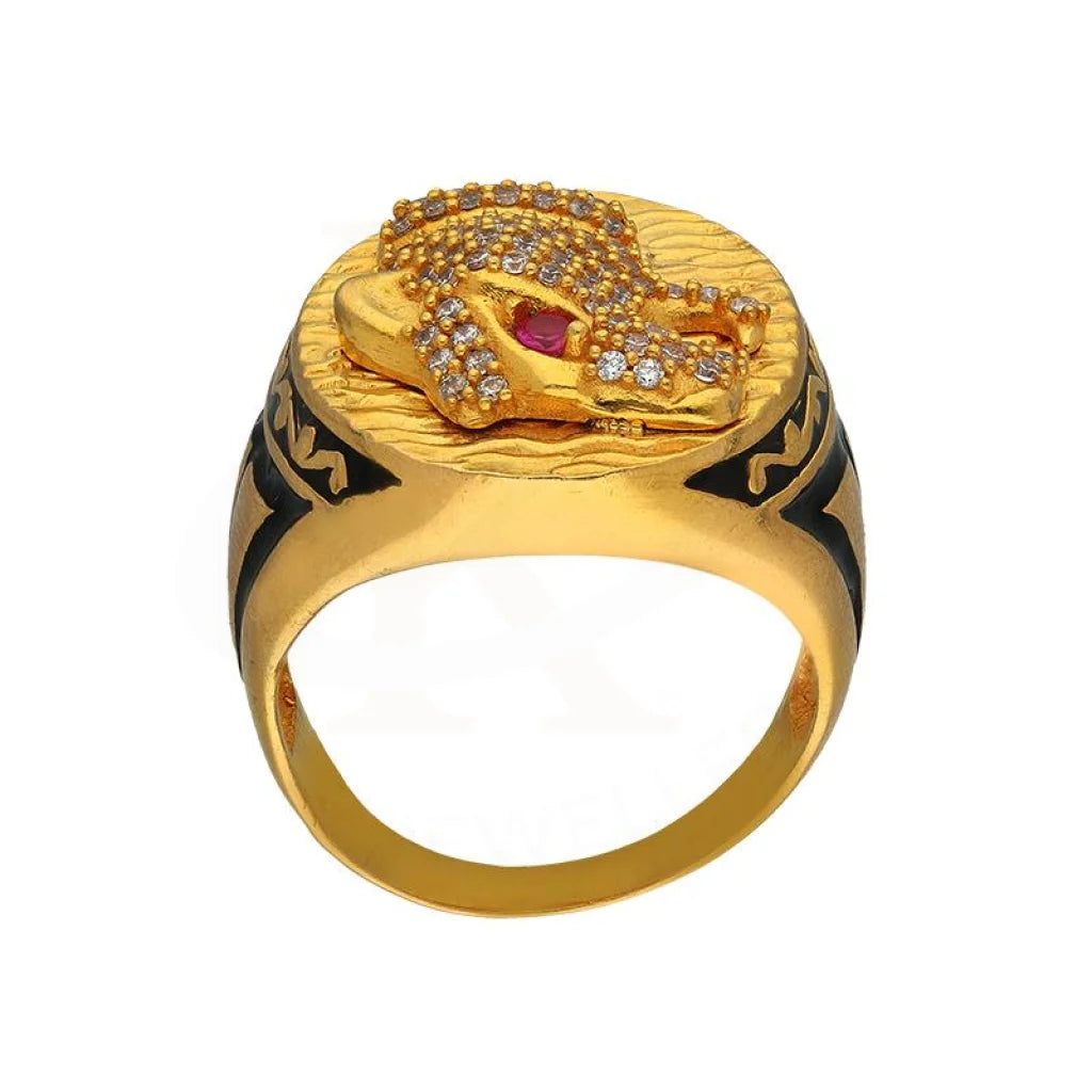 Gold Mens Ring 22Kt - Fkjrn22K3412 Rings