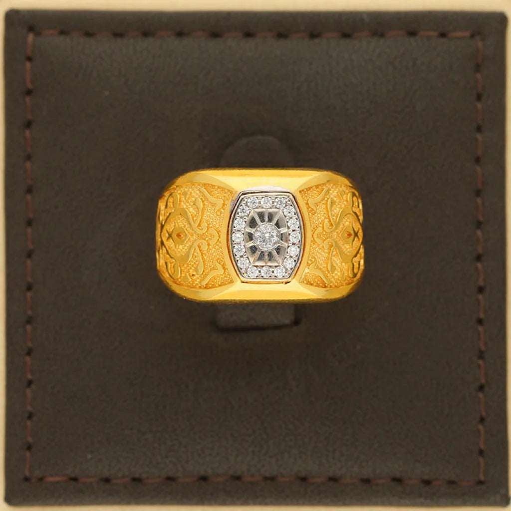 Gold Mens Ring 22Kt - Fkjrn22K3889 Rings