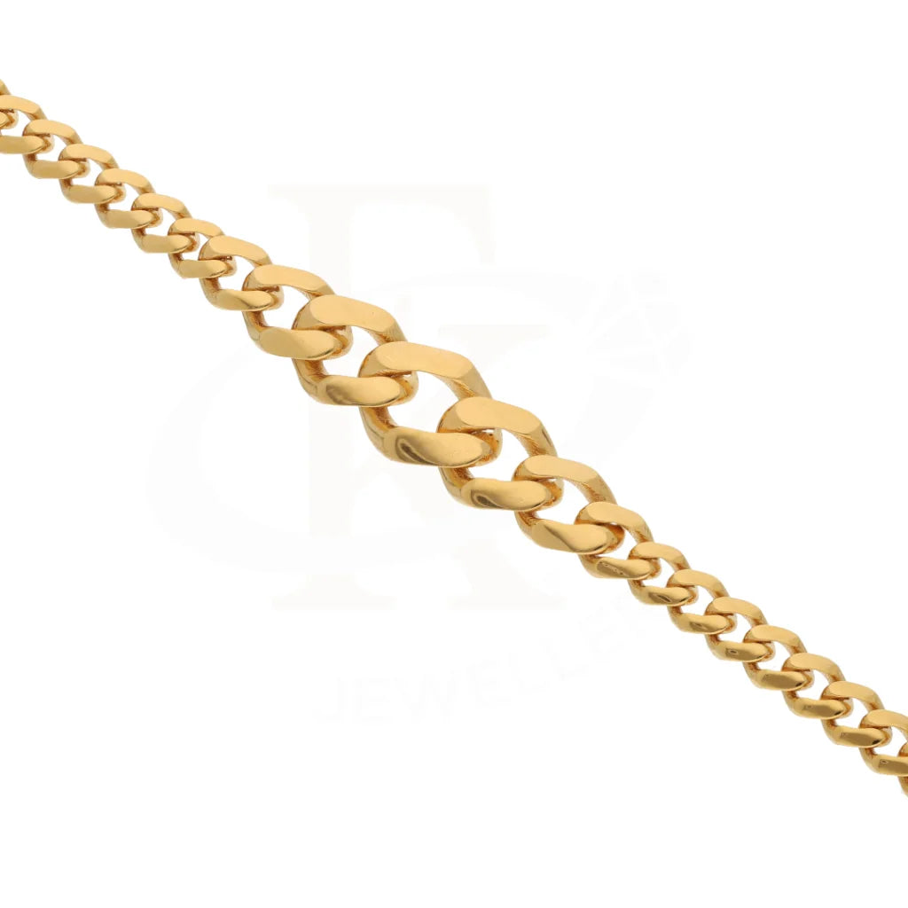 Gold Mirror Curb Bracelet 21Kt - Fkjbrl21Km8342 Bracelets