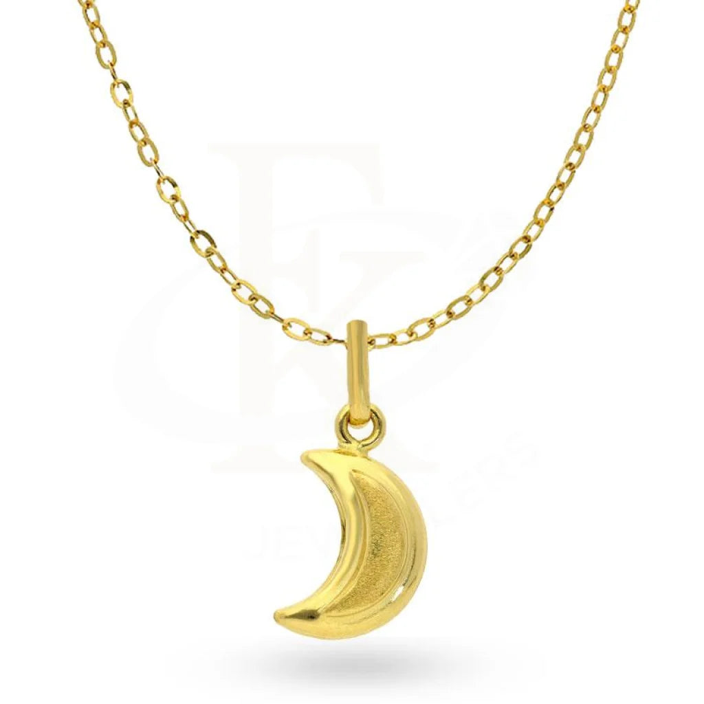 Gold Moon Slice Necklace 18Kt - Fkjnkl1993 Necklaces