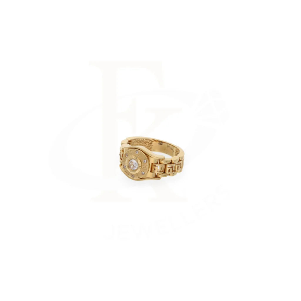 Gold Watch Shaped Ring 18Kt - Fkjrn18K7868 Rings