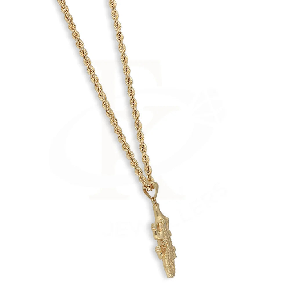 Gold Necklace (Chain With Alligator Shaped Pendant) 18Kt - Fkjnkl18K5470 Necklaces