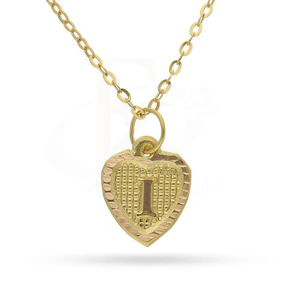 Gold Necklace (Chain With Alphabet Pendant) 18Kt - Fkjnkl1452 I Necklaces