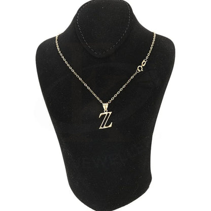 Gold Necklace (Chain With Alphabet Pendant) 18Kt - Fkjnkl1625 Z Necklaces