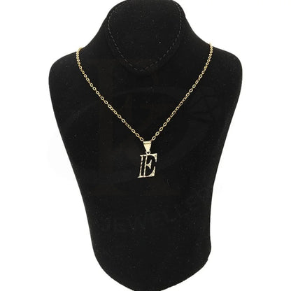 Gold Necklace (Chain With Alphabet Pendant) 18Kt - Fkjnkl1626 Necklaces
