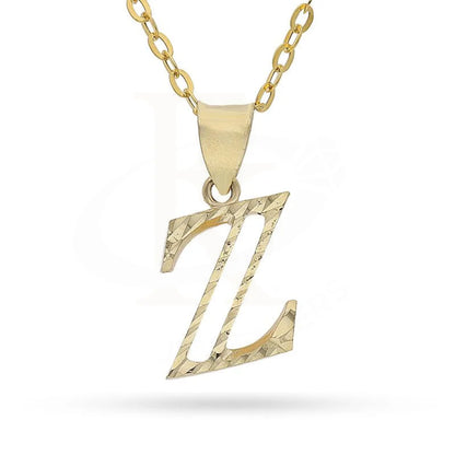 Gold Necklace (Chain With Alphabet Pendant) 18Kt - Fkjnkl1626 Z / 1.500 Grams Necklaces