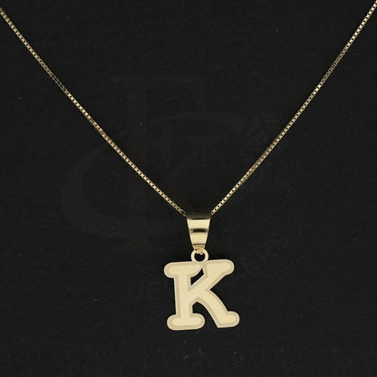 Gold Necklace (Chain With Alphabet Pendant) 18Kt - Fkjnkl18K2260 Necklaces