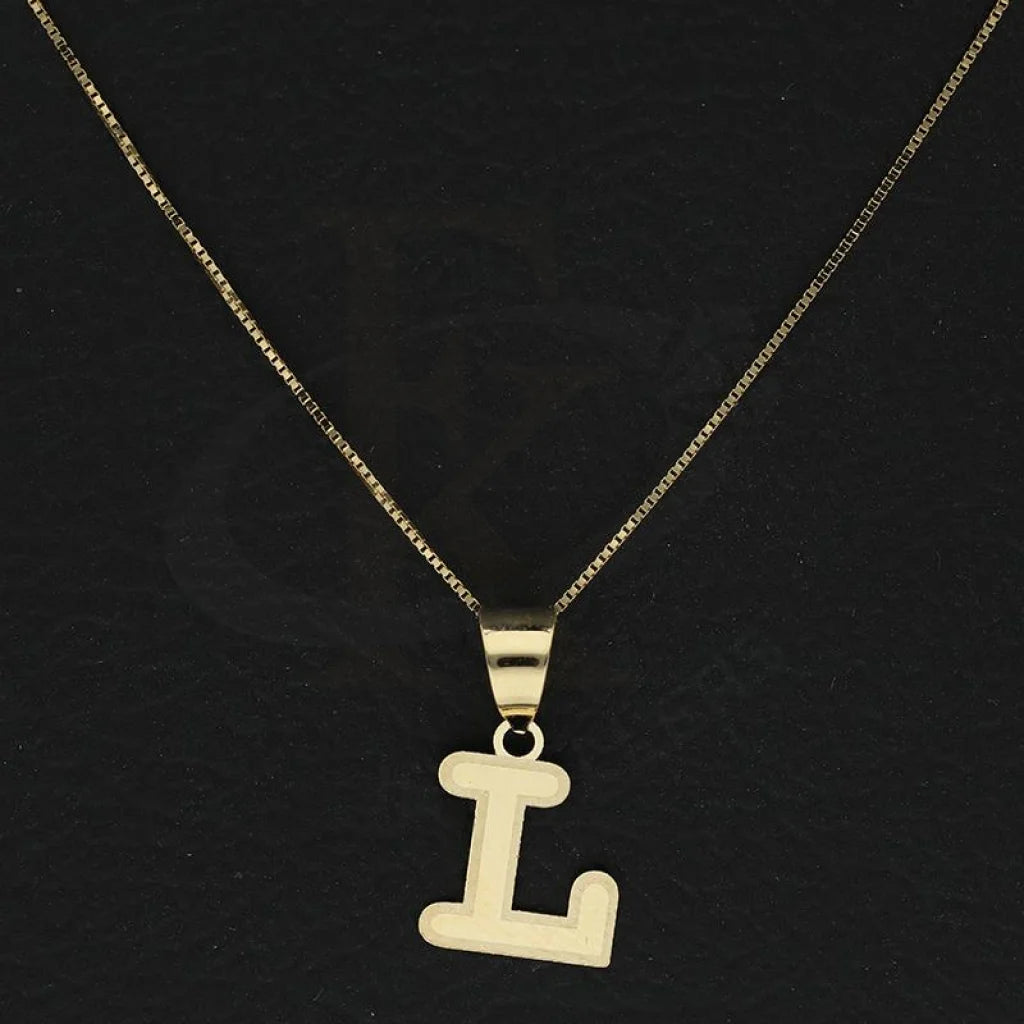 Gold Necklace (Chain With Alphabet Pendant) 18Kt - Fkjnkl18K2260 Necklaces