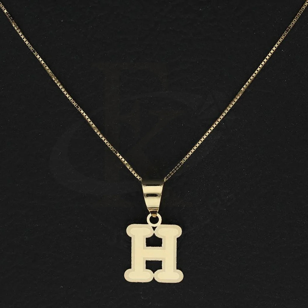 Gold Necklace (Chain With Alphabet Pendant) 18Kt - Fkjnkl18K2260 Necklaces