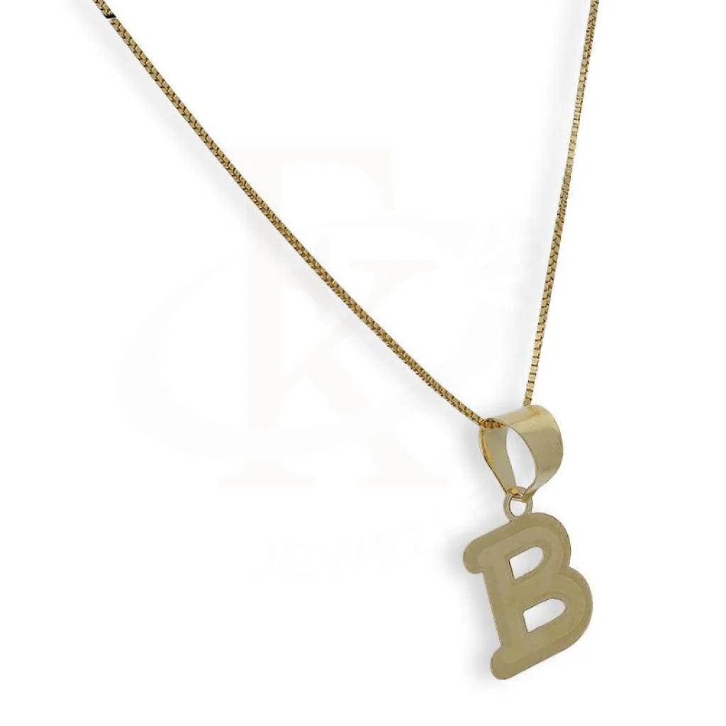 Gold Necklace (Chain With Alphabet Pendant) 18Kt - Fkjnkl18K2260 Necklaces