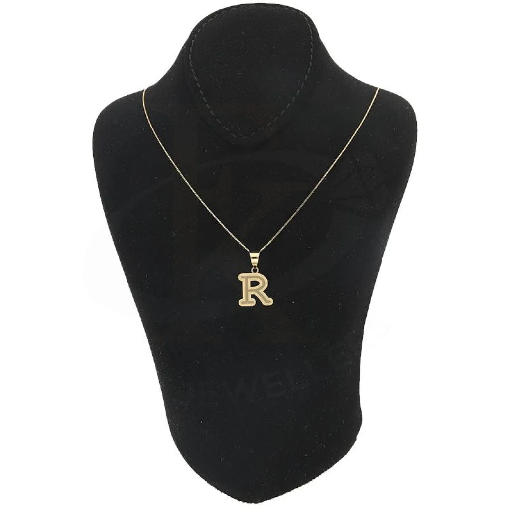 Gold Necklace (Chain With Alphabet Pendant) 18Kt - Fkjnkl18K2260 Necklaces