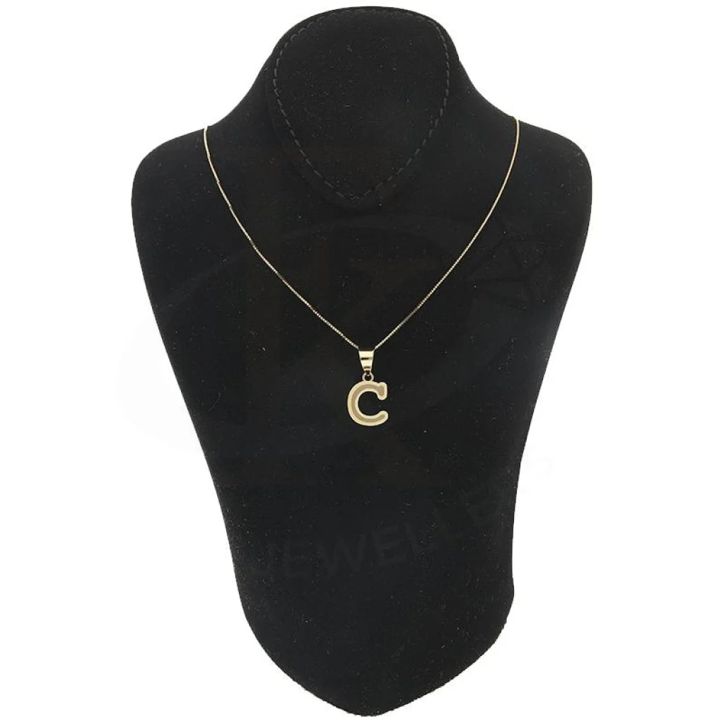 Gold Necklace (Chain With Alphabet Pendant) 18Kt - Fkjnkl18K2260 Necklaces