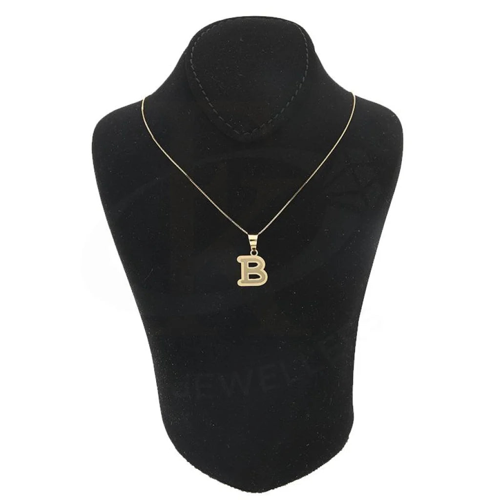 Gold Necklace (Chain With Alphabet Pendant) 18Kt - Fkjnkl18K2260 Necklaces