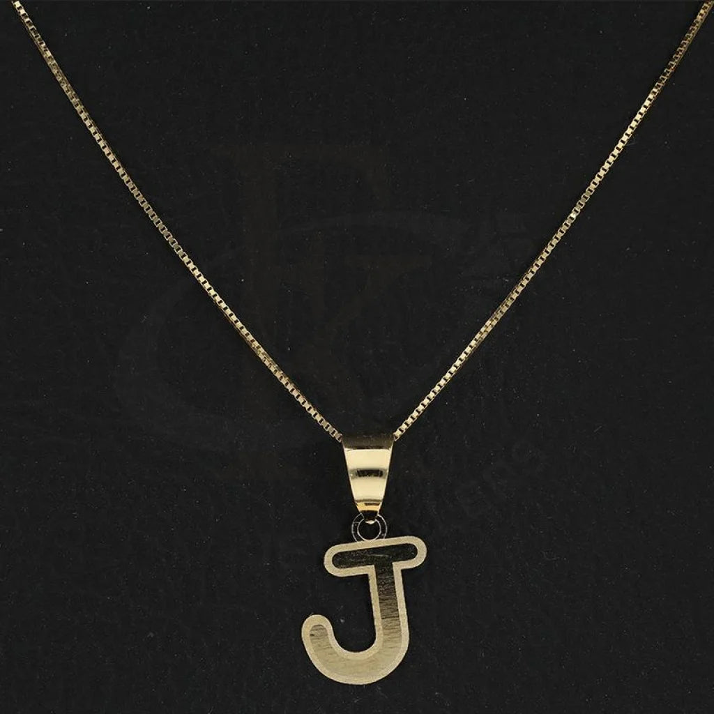 Gold Necklace (Chain With Alphabet Pendant) 18Kt - Fkjnkl18K2260 Necklaces