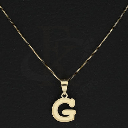 Gold Necklace (Chain With Alphabet Pendant) 18Kt - Fkjnkl18K2260 Necklaces