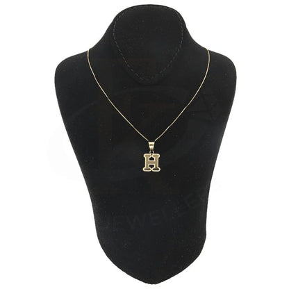 Gold Necklace (Chain With Alphabet Pendant) 18Kt - Fkjnkl18K2260 Necklaces