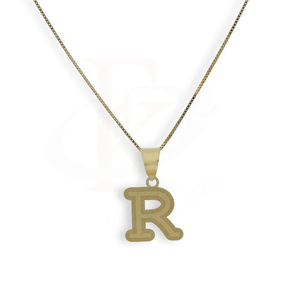 Gold Necklace (Chain With Alphabet Pendant) 18Kt - Fkjnkl18K2260 R / 1.240 Grams Necklaces