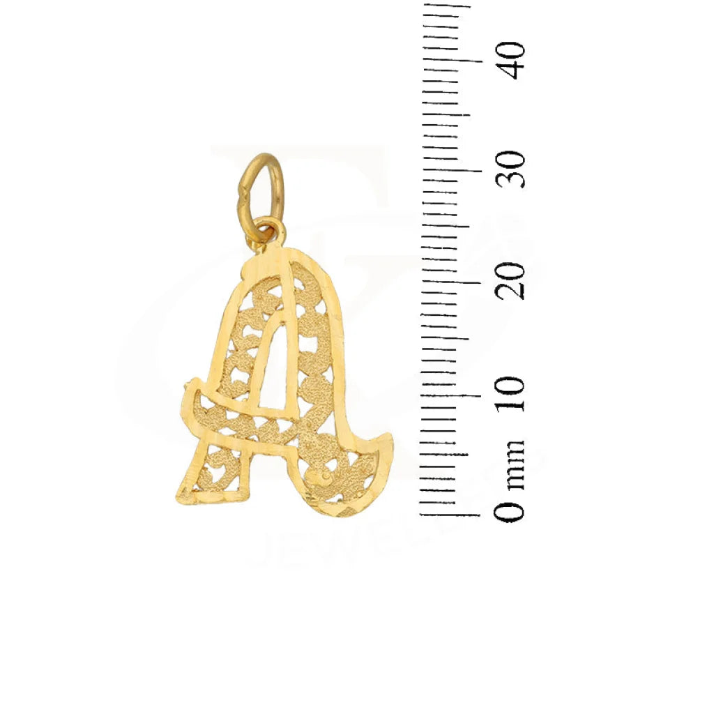 Gold Necklace (Chain With Alphabet Pendant) 21Kt - Fkjnkl21K5131 Necklaces