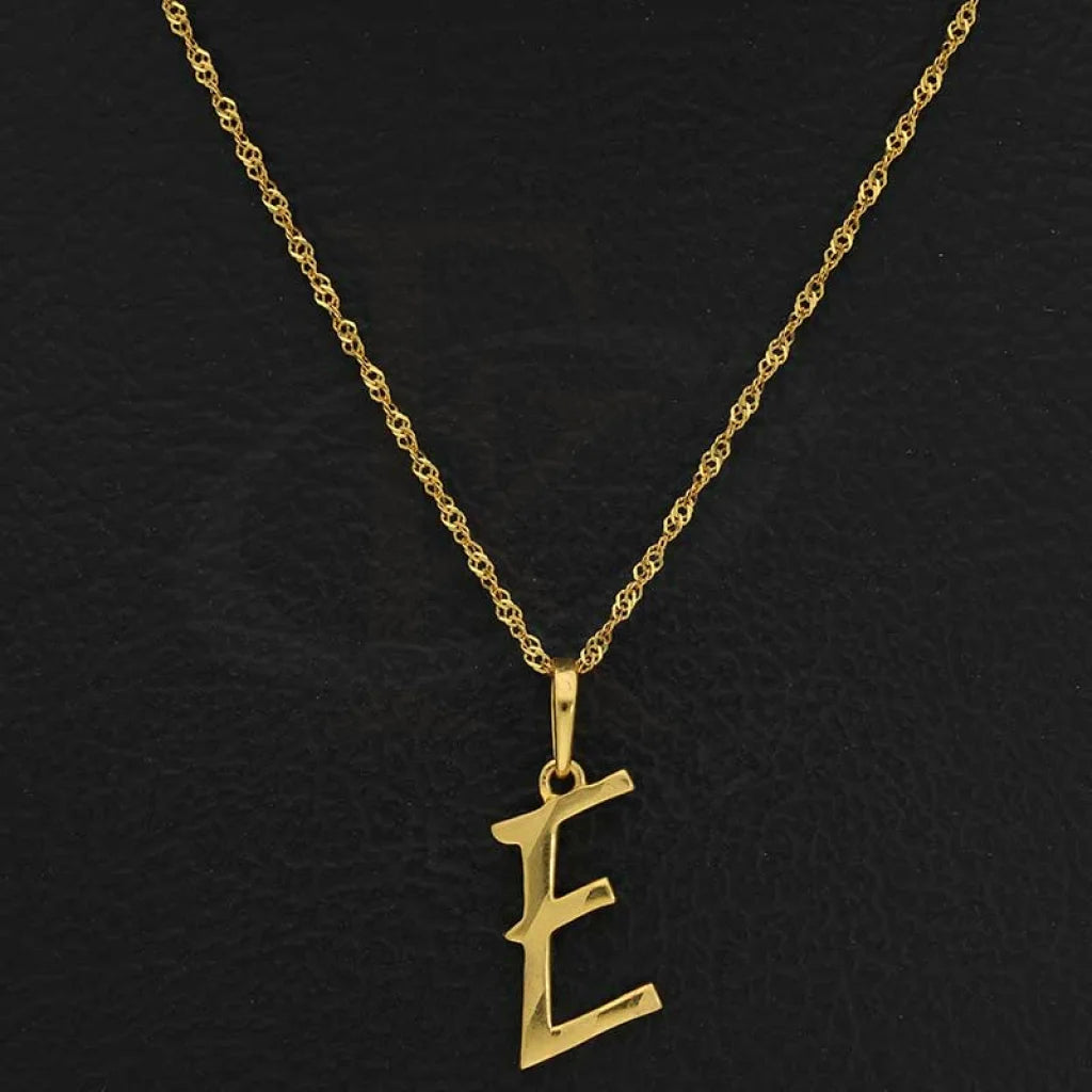 Gold Necklace (Chain With Alphabet Pendant) 22Kt - Fkjnkl22K2729 Necklaces