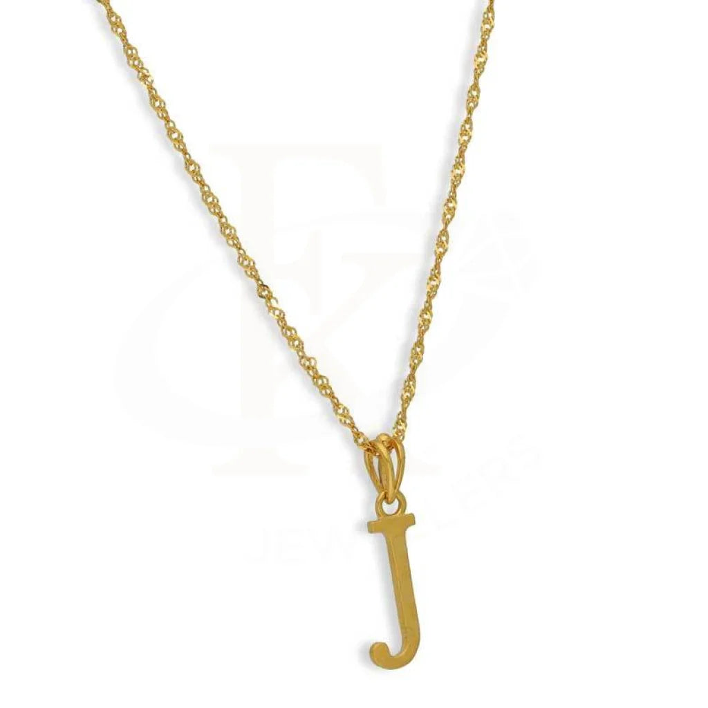 Gold Necklace (Chain With Alphabet Pendant) 22Kt - Fkjnkl22K2729 Necklaces