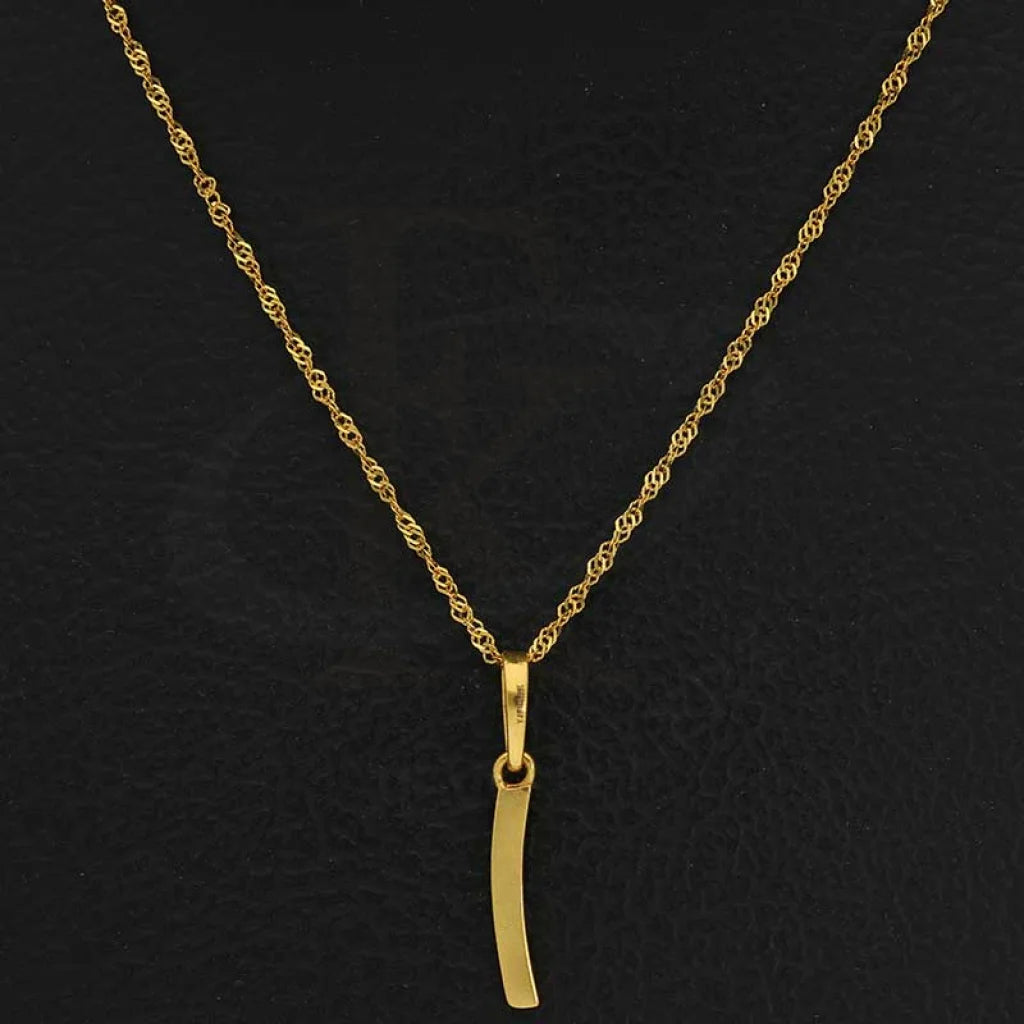 Gold Necklace (Chain With Alphabet Pendant) 22Kt - Fkjnkl22K2731 Necklaces