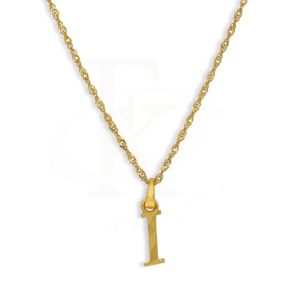 Gold Necklace (Chain With Alphabet Pendant) 22Kt - Fkjnkl22K2733 Necklaces