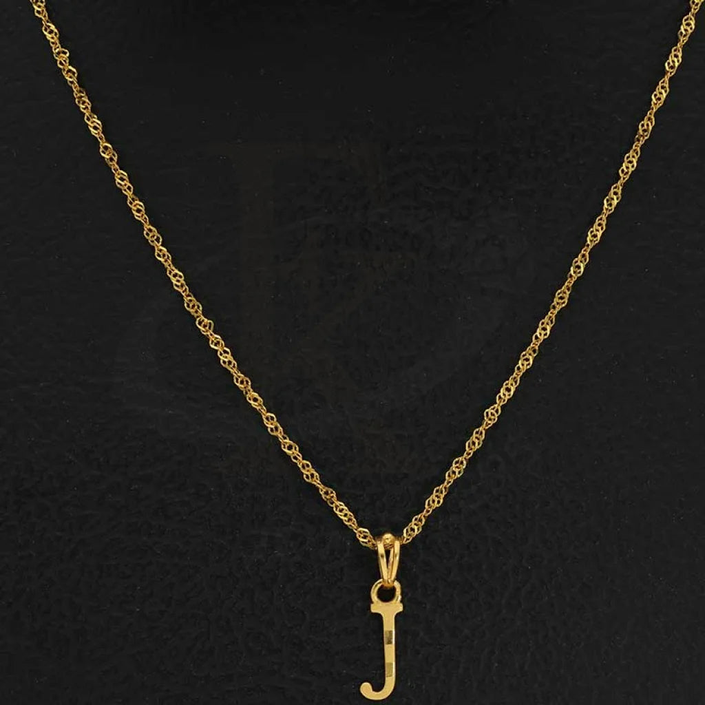 Gold Necklace (Chain With Alphabet Pendant) 22Kt - Fkjnkl22K2733 Necklaces