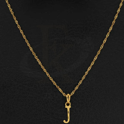 Gold Necklace (Chain With Alphabet Pendant) 22Kt - Fkjnkl22K2733 Necklaces