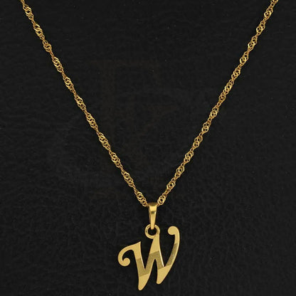 Gold Necklace (Chain With Alphabet Pendant) 22Kt - Fkjnkl22K2733 Necklaces