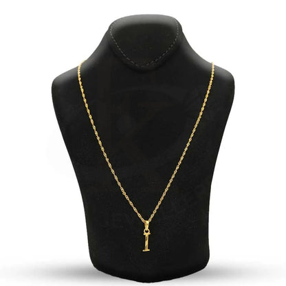 Gold Necklace (Chain With Alphabet Pendant) 22Kt - Fkjnkl22K2733 Necklaces