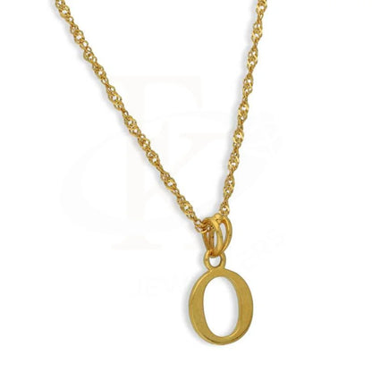 Gold Necklace (Chain With Alphabet Pendant) 22Kt - Fkjnkl22K2734 Necklaces