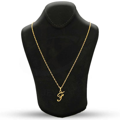 Gold Necklace (Chain With Alphabet Pendant) 22Kt - Fkjnkl22K2734 Necklaces