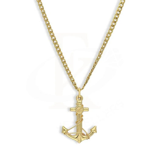 Gold Necklace (Chain With Anchor Pendant) 18Kt - Fkjnkl18K3129 Necklaces