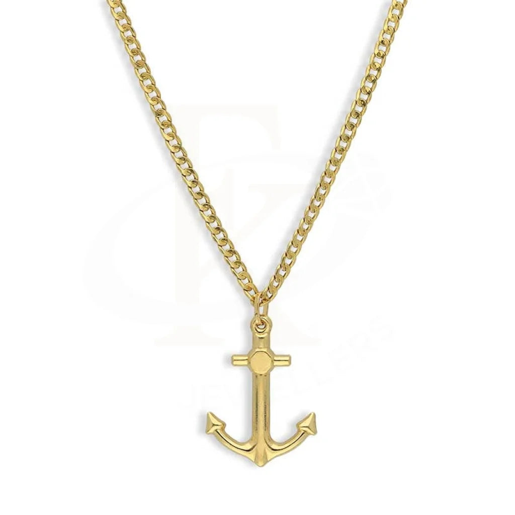 Gold Necklace (Chain With Anchor Pendant) 18Kt - Fkjnkl18K3131 Necklaces