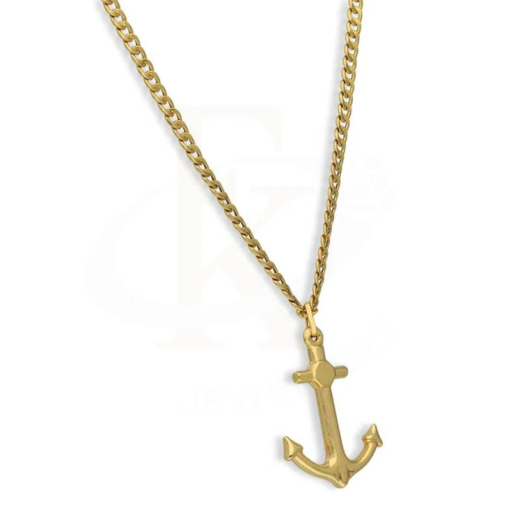 Gold Necklace (Chain With Anchor Pendant) 18Kt - Fkjnkl18K3131 Necklaces