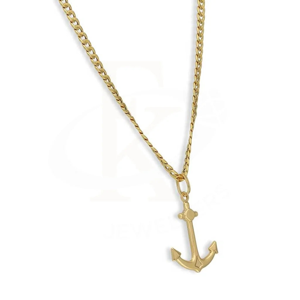 Gold Necklace (Chain With Anchor Pendant) 18Kt - Fkjnkl18K3133 Necklaces