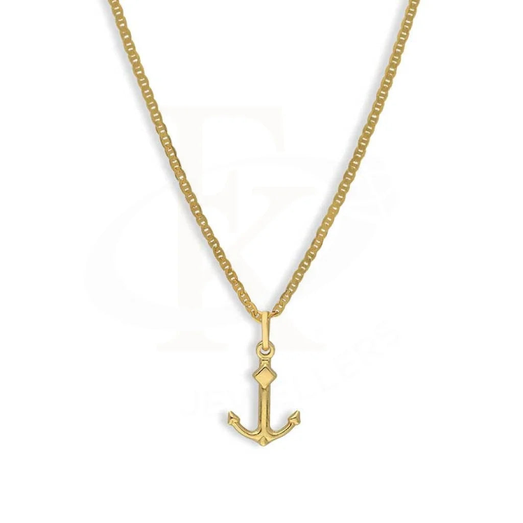 Gold Necklace (Chain With Anchor Pendant) 18Kt - Fkjnkl18K3136 Necklaces