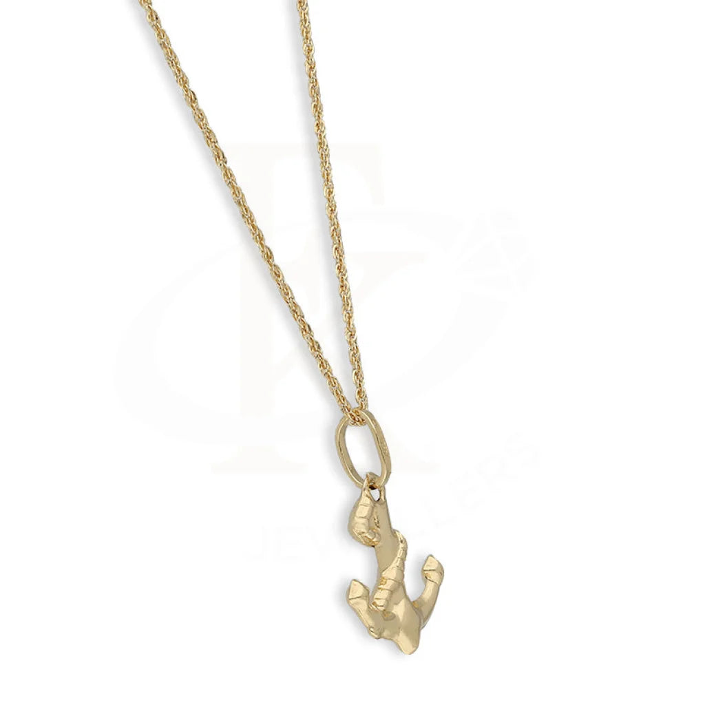 Gold Necklace (Chain With Anchor Pendant) 18Kt - Fkjnkl18K5450 Necklaces