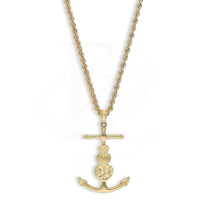 Gold Necklace (Chain With Anchor Pendant) 18Kt - Fkjnkl18K5471 Necklaces