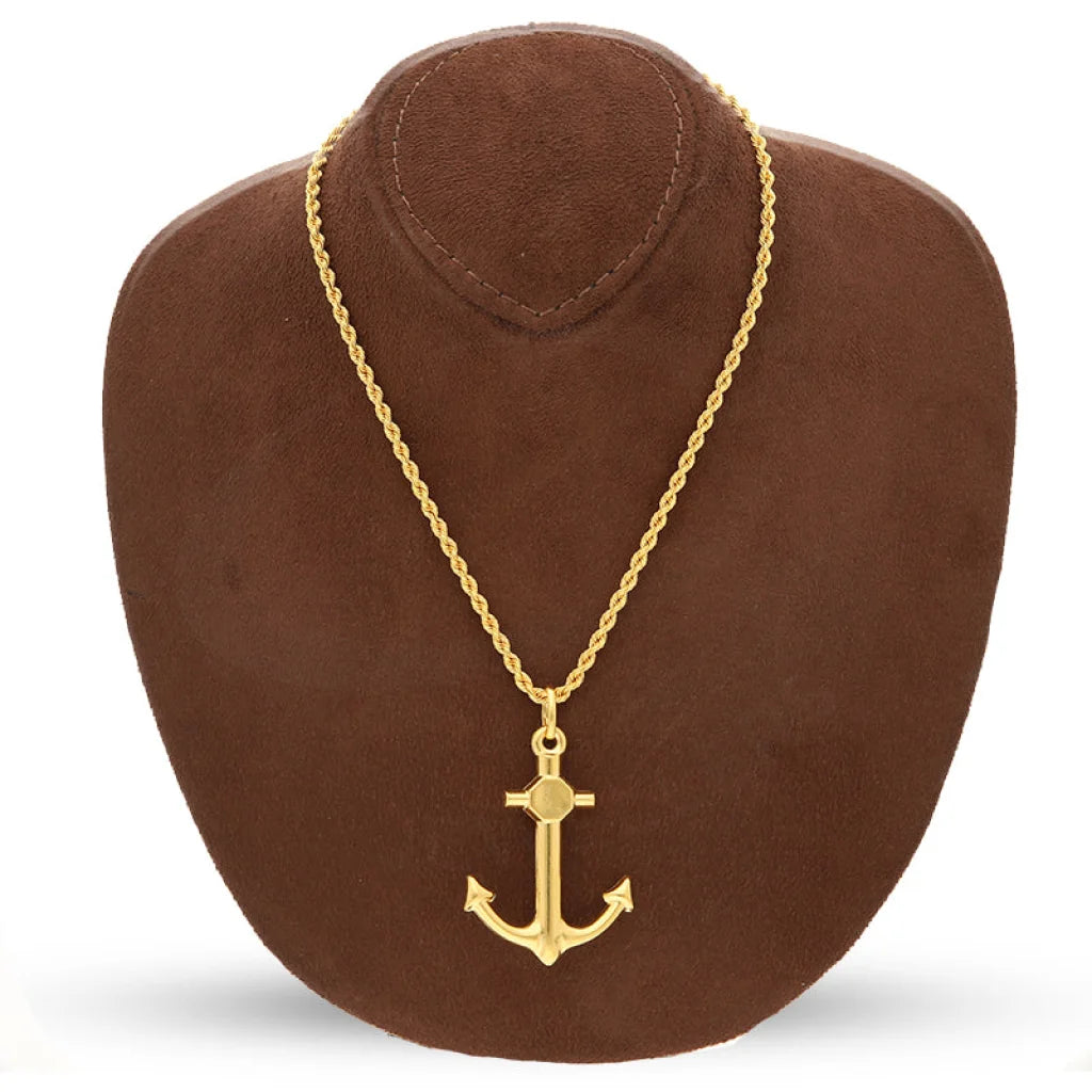 Gold Necklace (Chain With Anchor Pendant) 22Kt - Fkjnkl22K3168 Necklaces