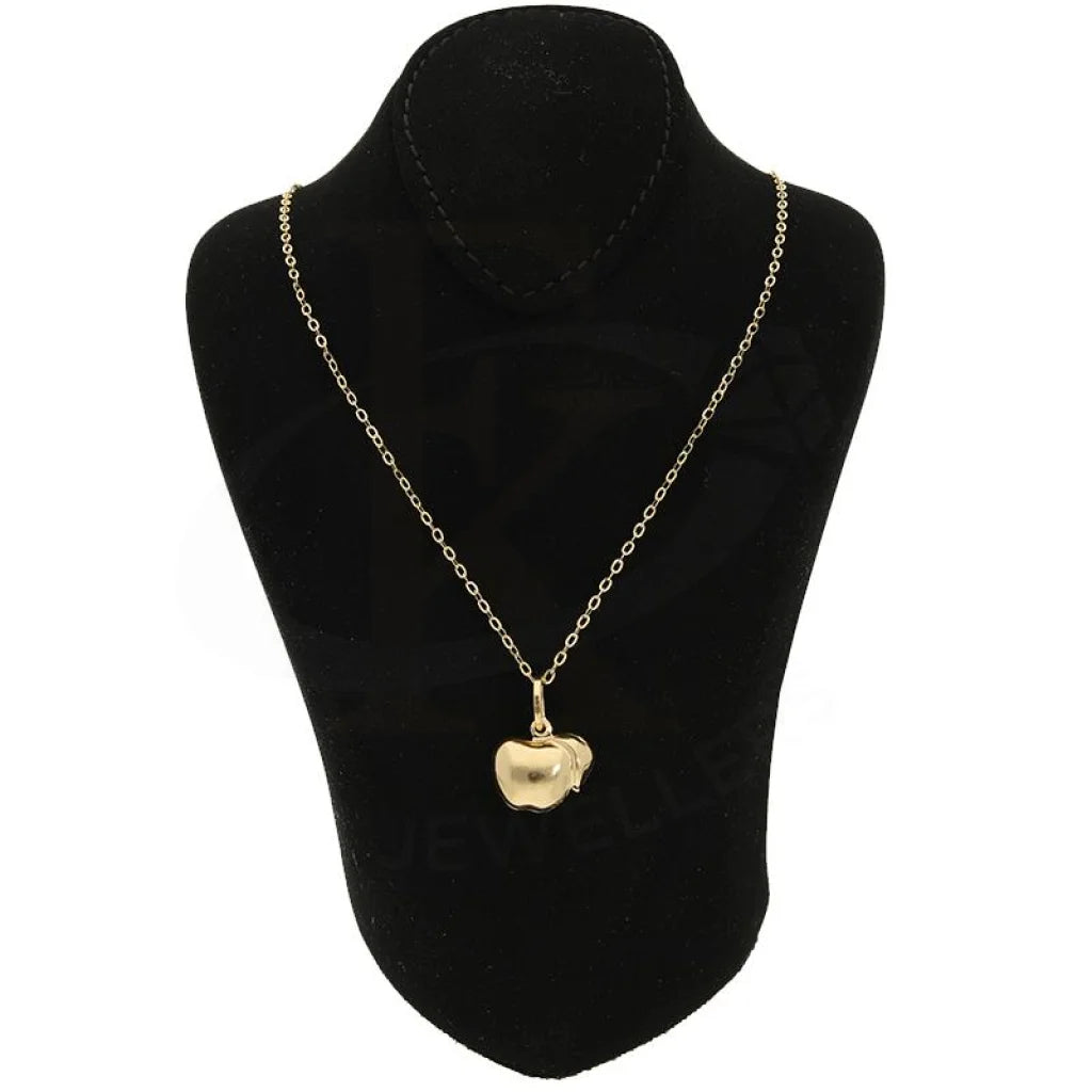 Gold Necklace (Chain With Apple Shaped Pendant) 18Kt - Fkjnkl18K2489 Necklaces