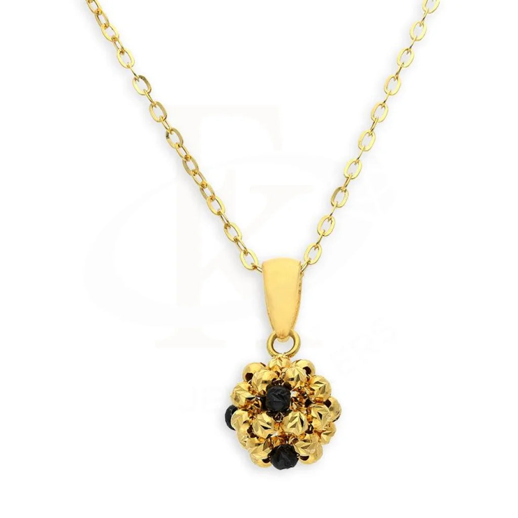 Gold Necklace (Chain With Ball Pendant) 18Kt - Fkjnkl18K2344 Necklaces