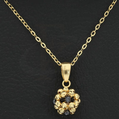 Gold Necklace (Chain With Ball Pendant) 18Kt - Fkjnkl18K2344 Necklaces