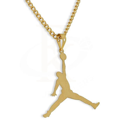 Gold Necklace (Chain With Basketball Player Pendant) 18Kt - Fkjnkl18K2825 Necklaces