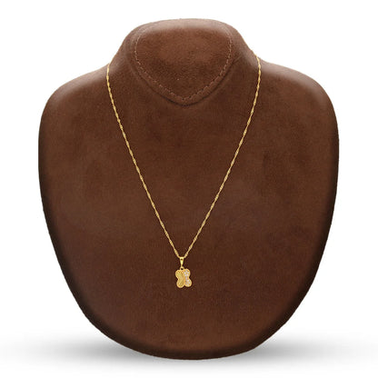 Gold Necklace (Chain With Butterfly Pendant) 21Kt - Fkjnkl21Km1005 Necklaces